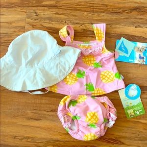 NWT iPlay Bathing Suit and Sun Hat